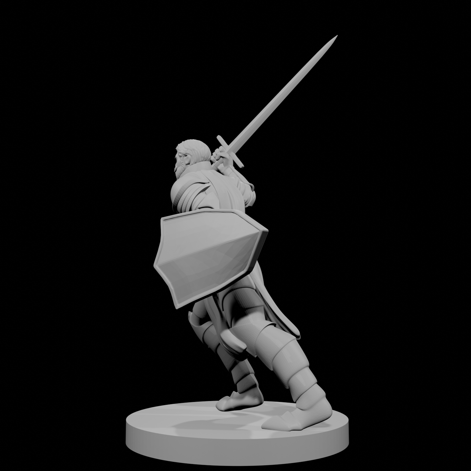 Human Male Paladin Charging