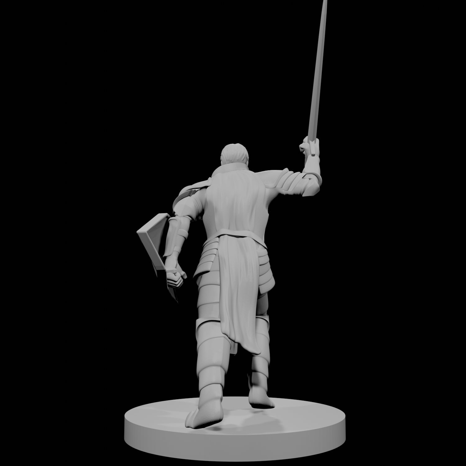 Human Male Paladin Charging