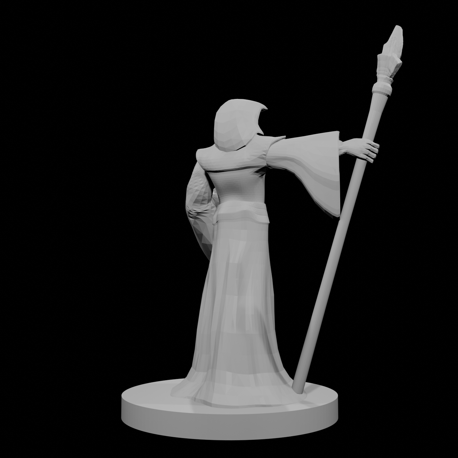 Human Male Psion Diamond Staff