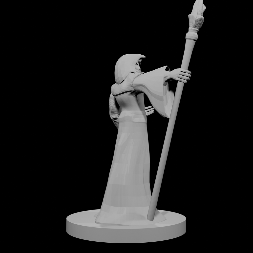 Human Male Psion Diamond Staff