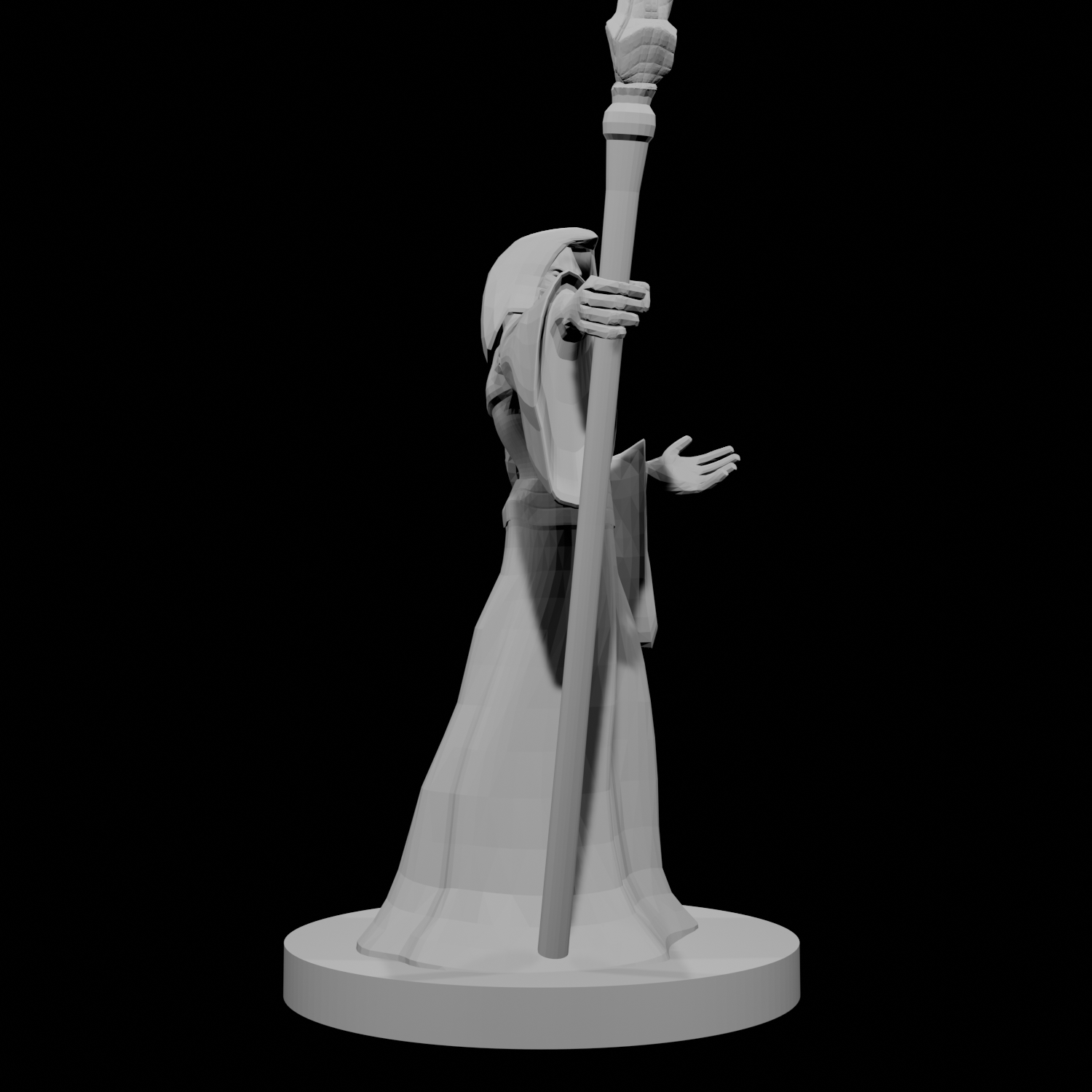 Human Male Psion Diamond Staff