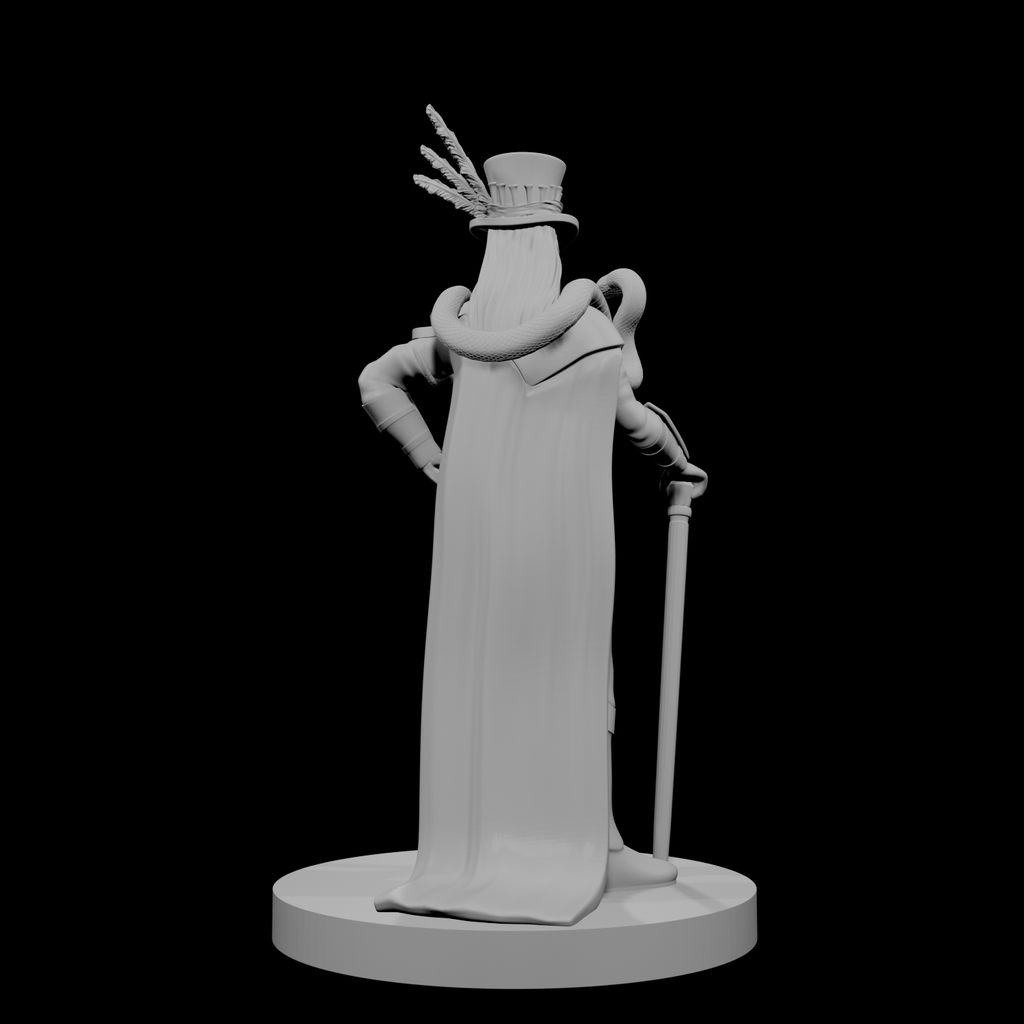 Human Male Voodoo Necromancer