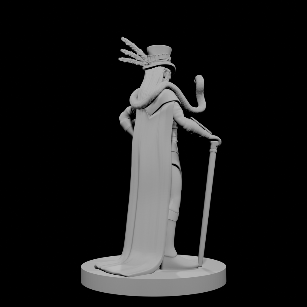 Human Male Voodoo Necromancer