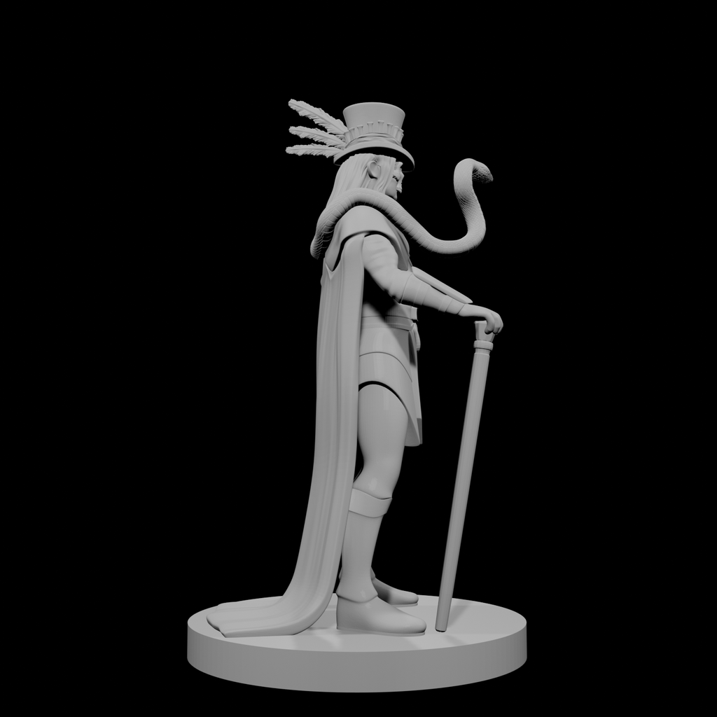 Human Male Voodoo Necromancer