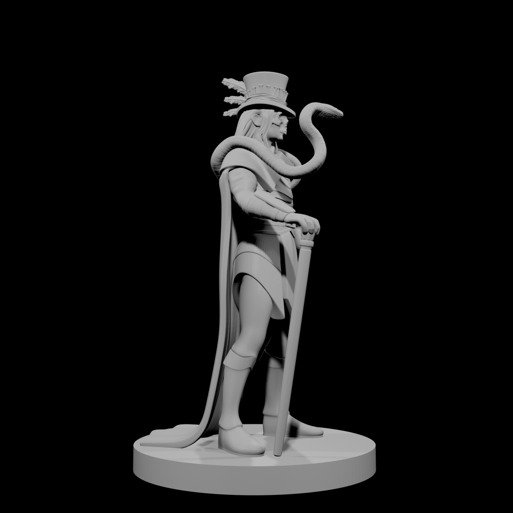 Human Male Voodoo Necromancer