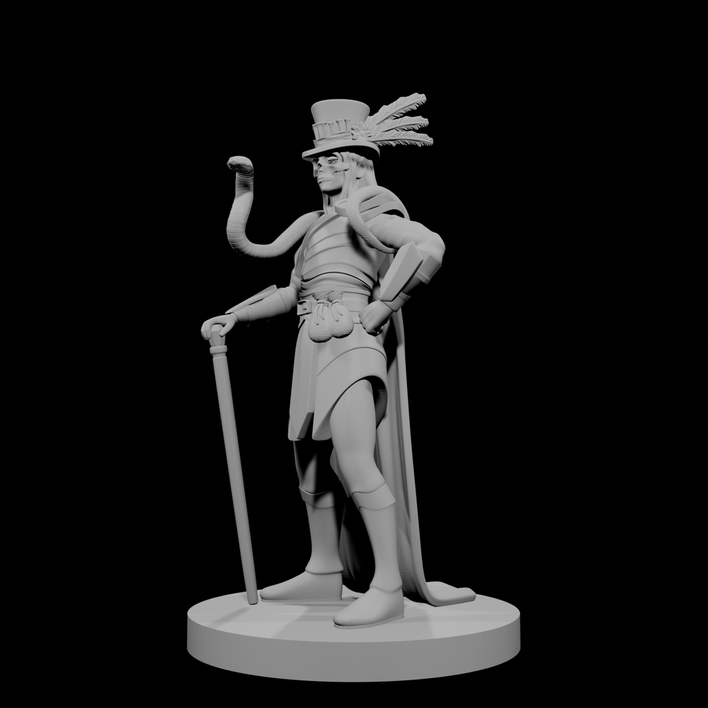Human Male Voodoo Necromancer