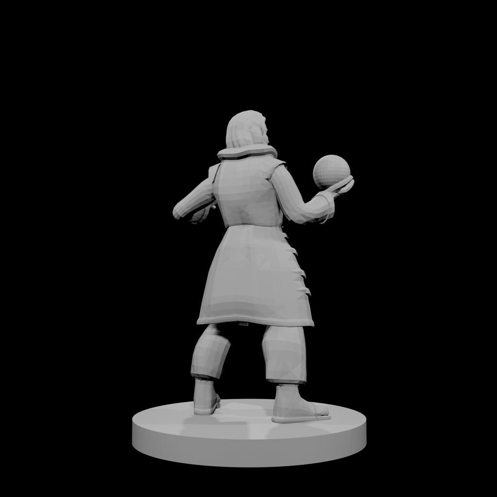 Human Male Warlock with Orb
