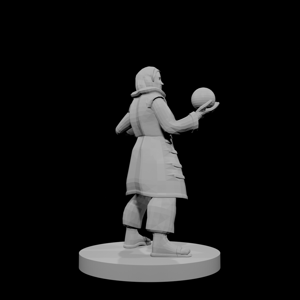 Human Male Warlock with Orb