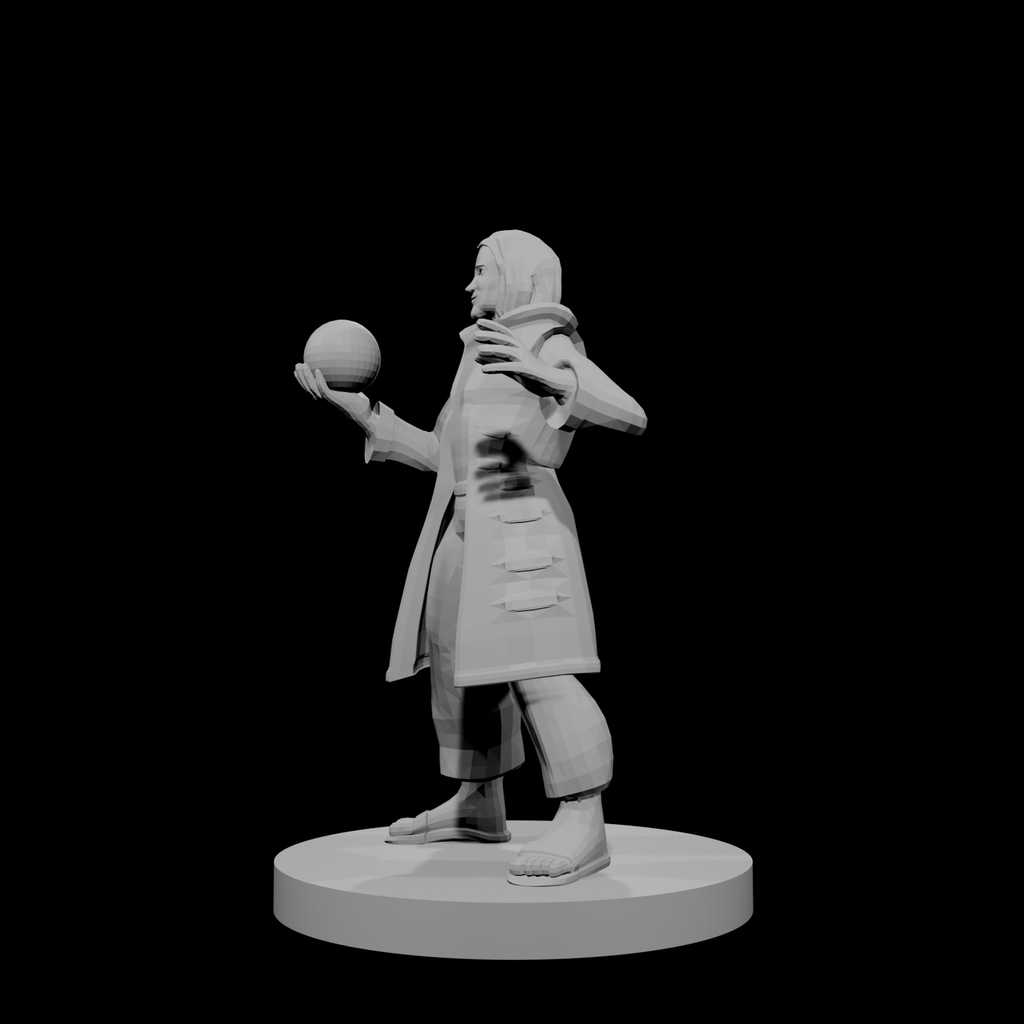 Human Male Warlock with Orb