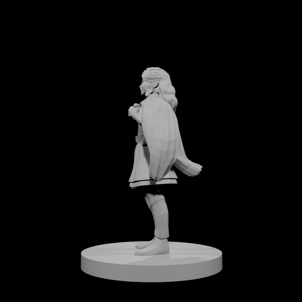 Human Sorceress with Fire Spell