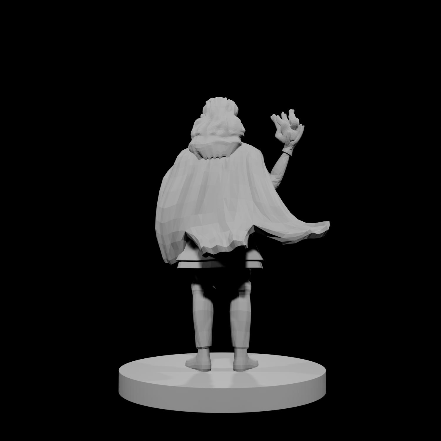 Human Sorceress with Fire Spell