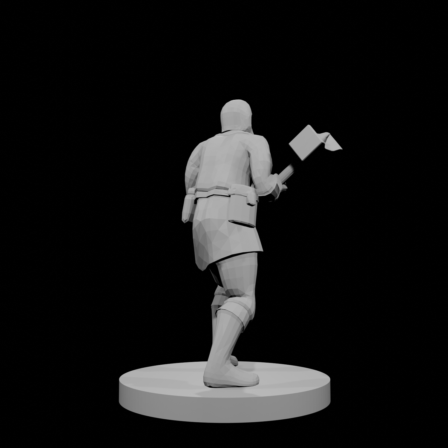 Human War Cleric Chainmail Hammer
