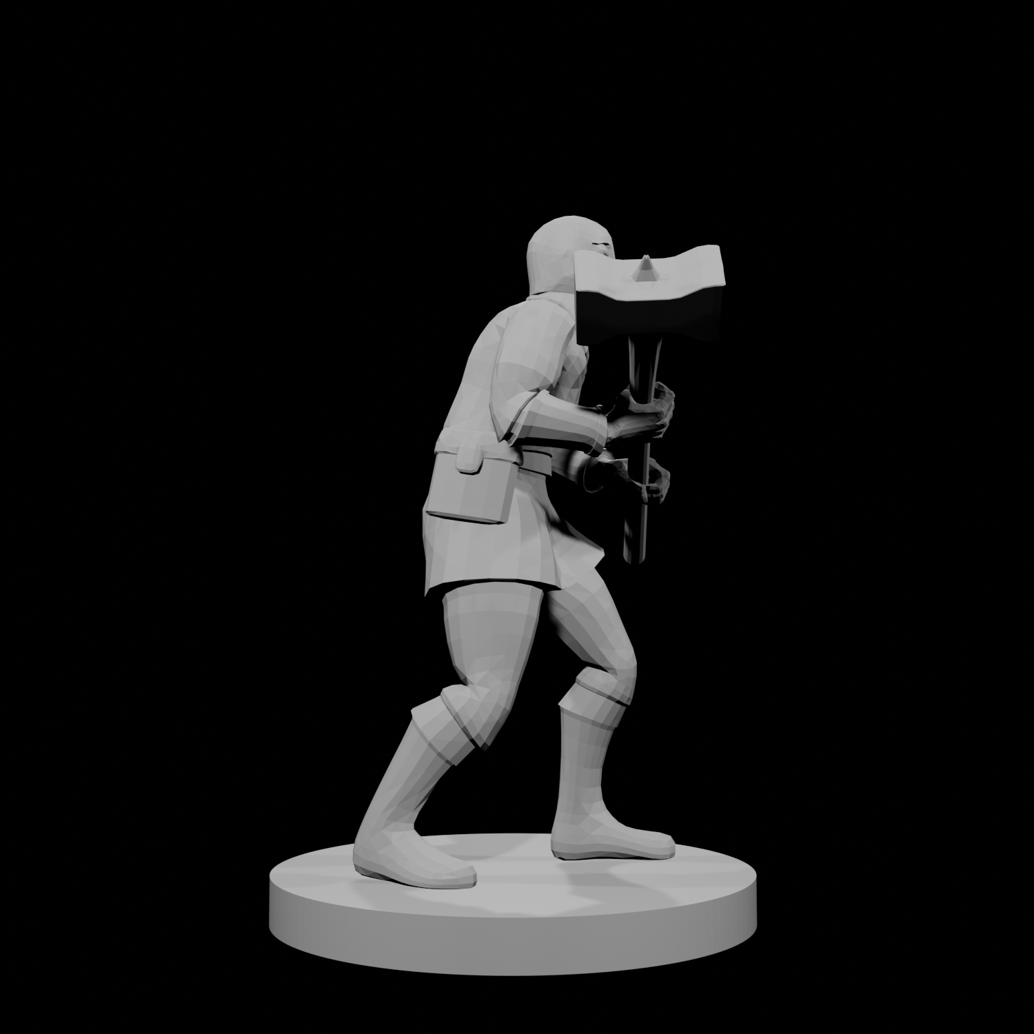 Human War Cleric Chainmail Hammer