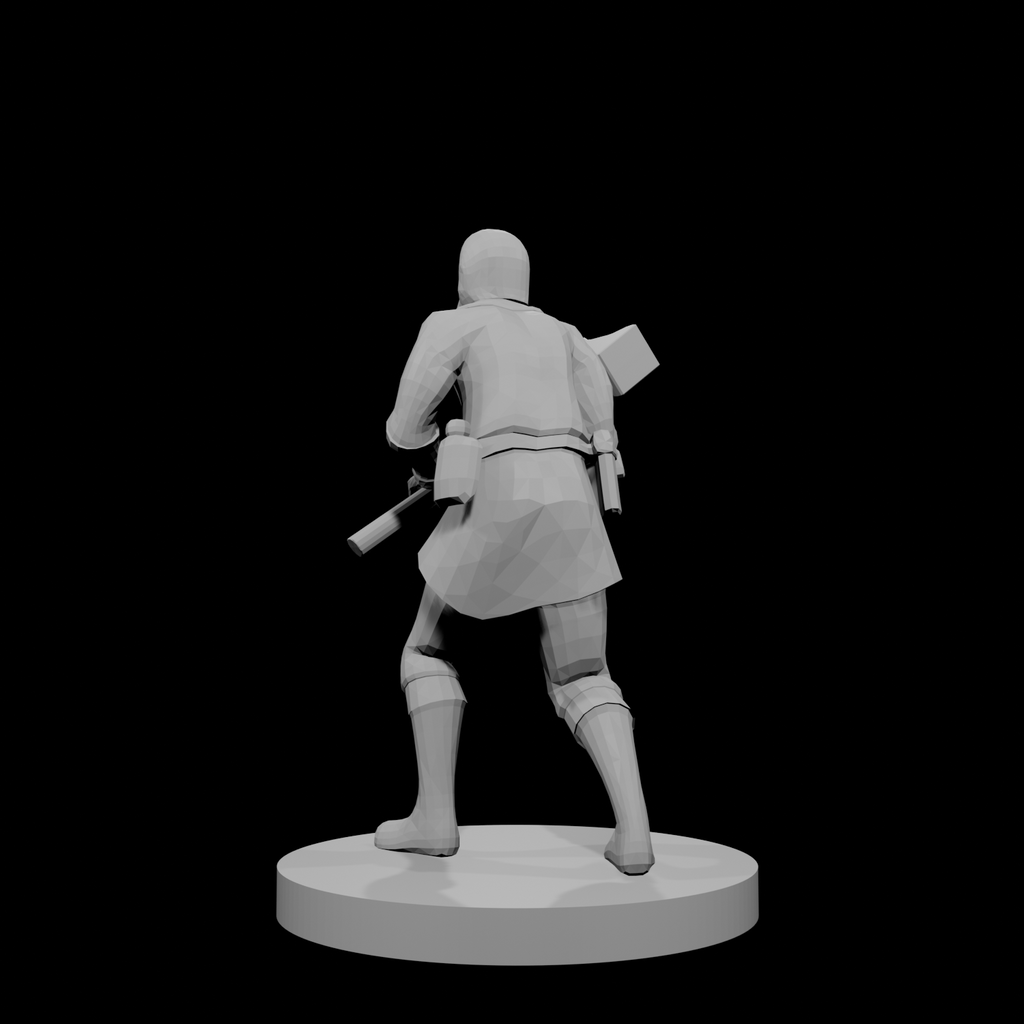 Human War Cleric Chainmail Hammer