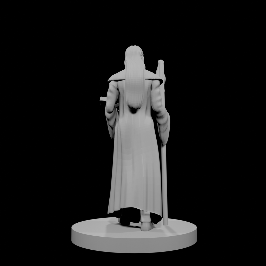 Human Wizard with Bat Familiar