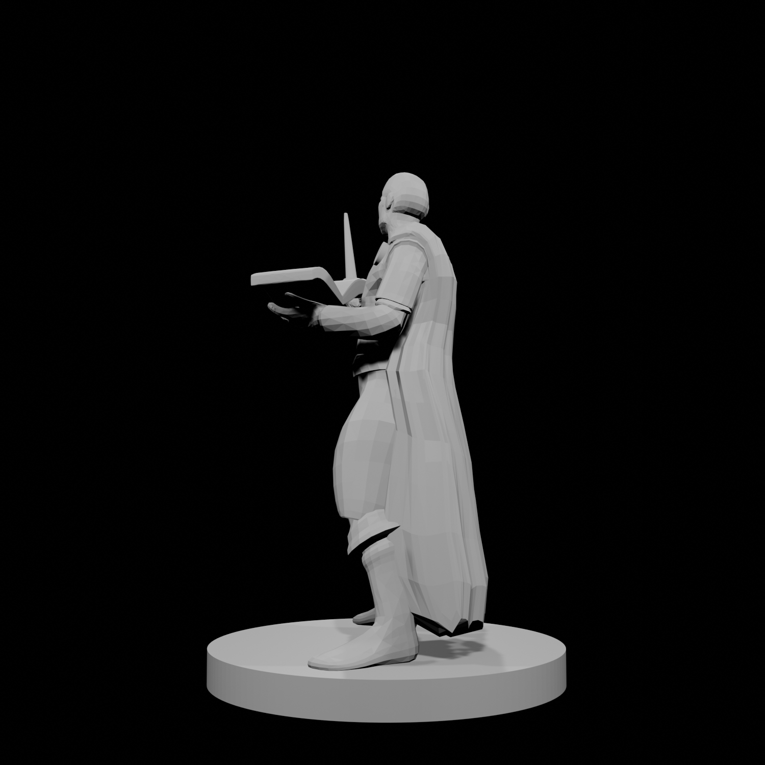 Human Wizard with Wand and Book
