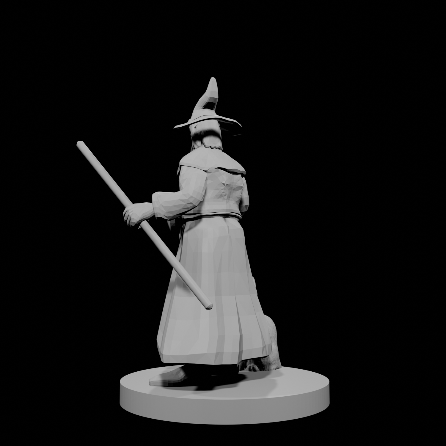 Human Wizard with beard and staff
