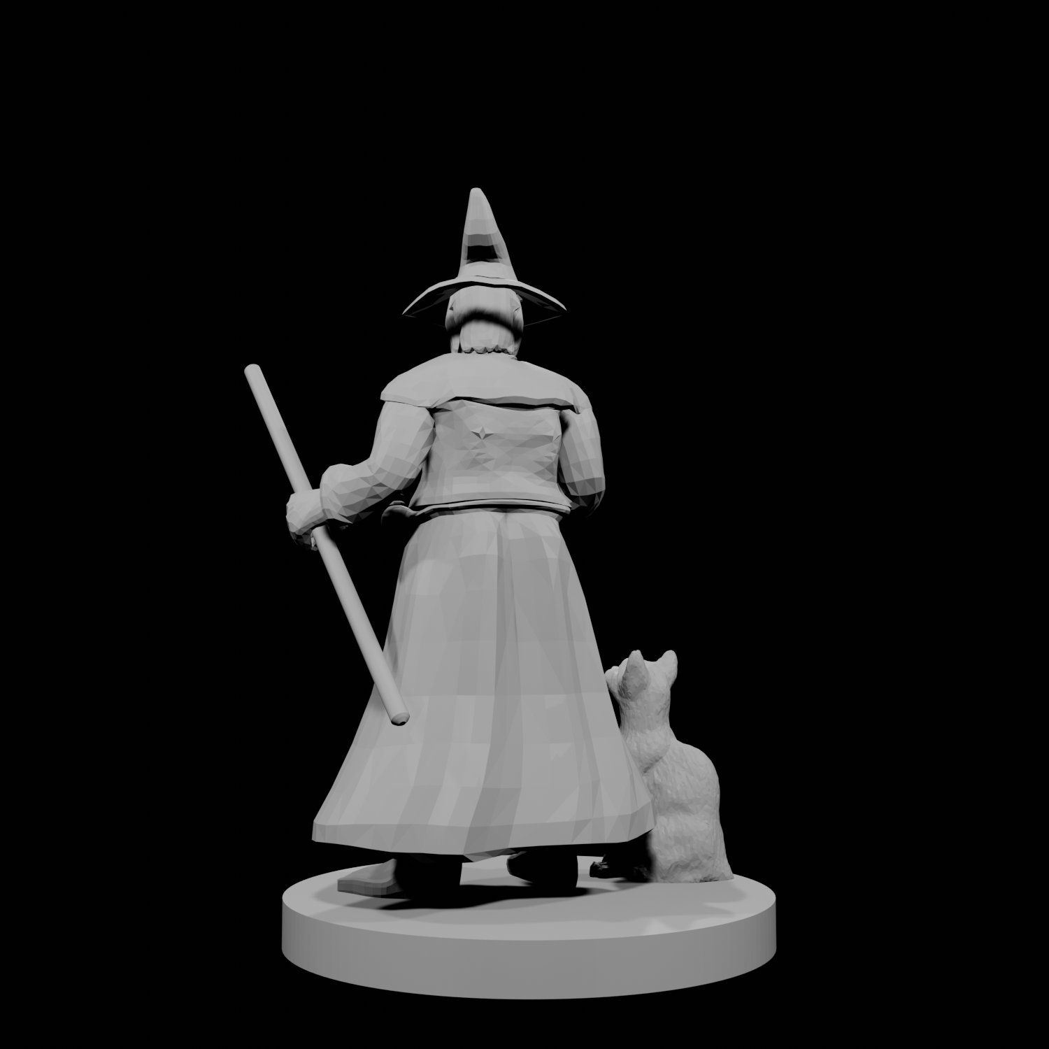 Human Wizard with beard and staff