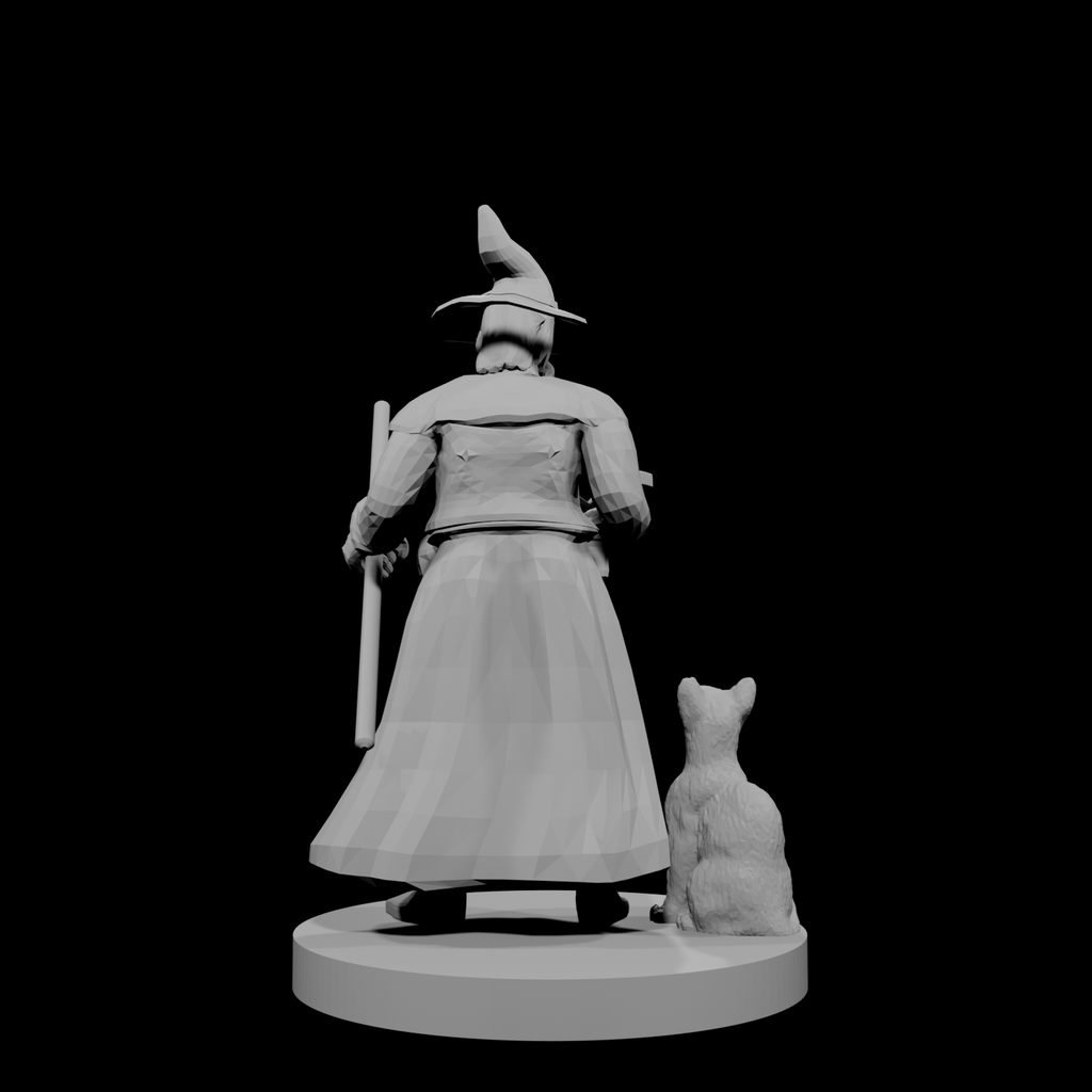 Human Wizard with beard and staff