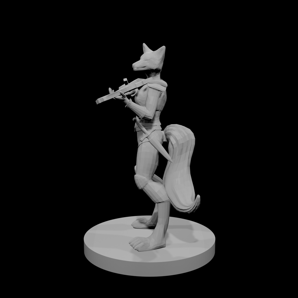 Kitsune Bard with Violin