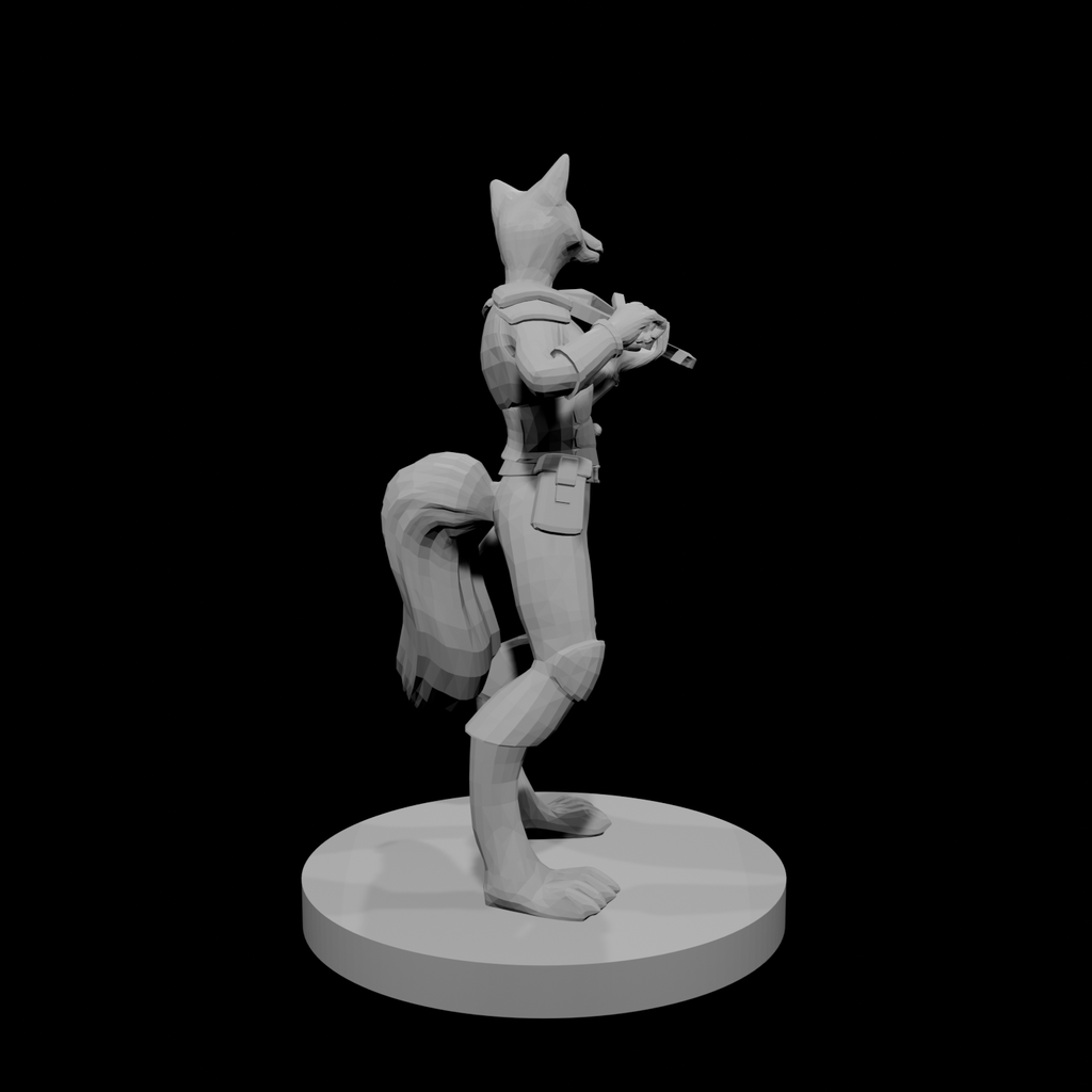 Kitsune Bard with Violin