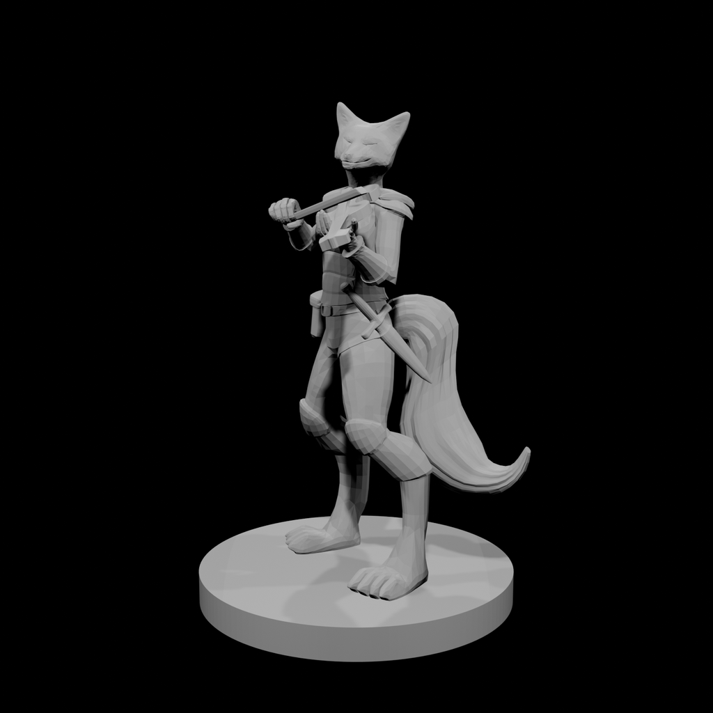 Kitsune Bard with Violin