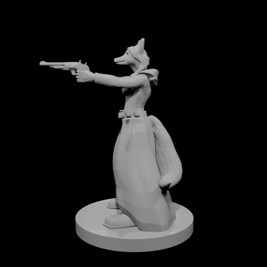 Kitsune Gunslinger two Pistols Female