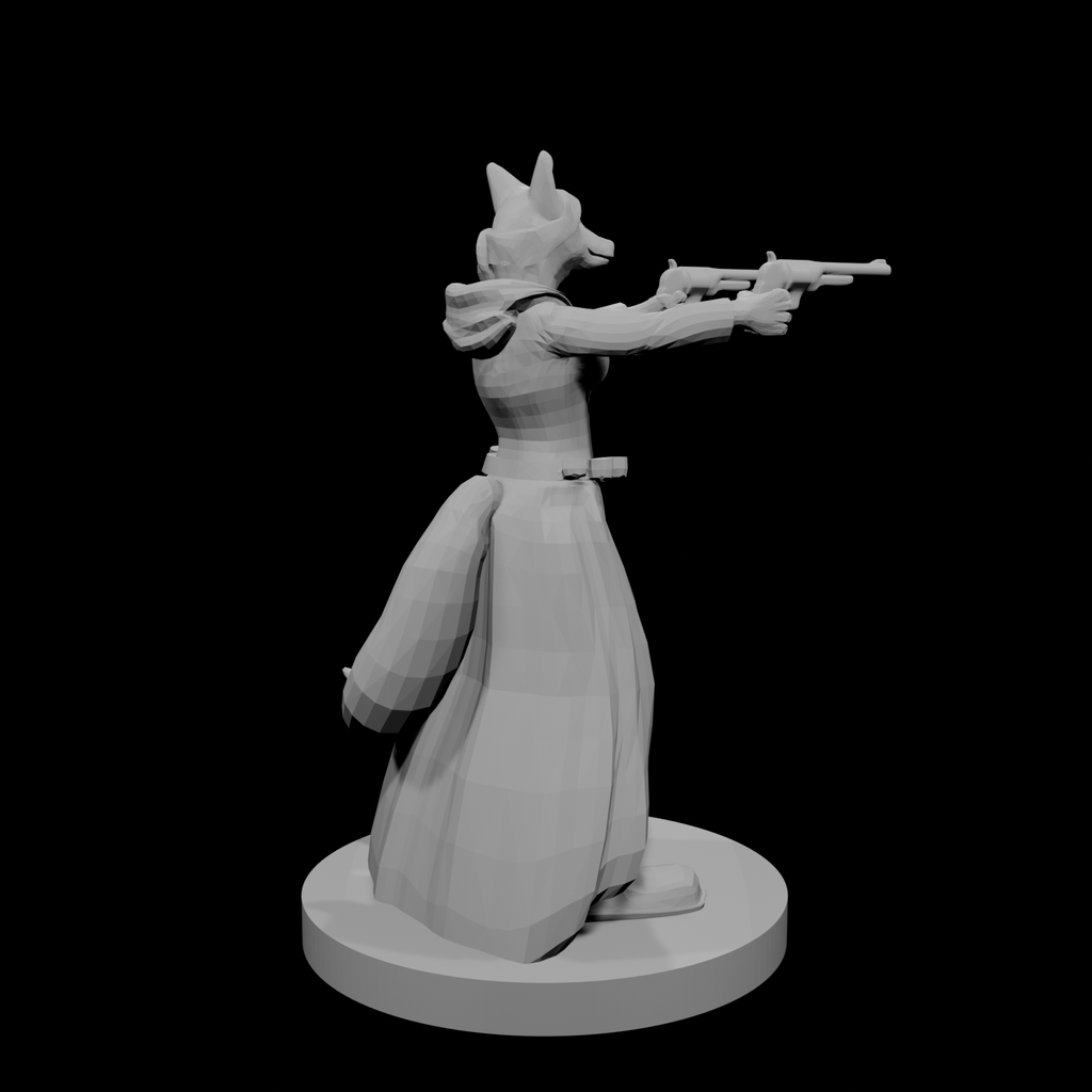 Kitsune Gunslinger two Pistols Female
