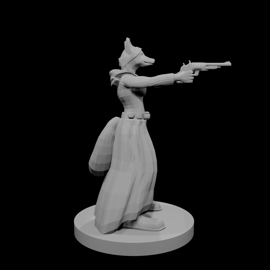 Kitsune Gunslinger two Pistols Female