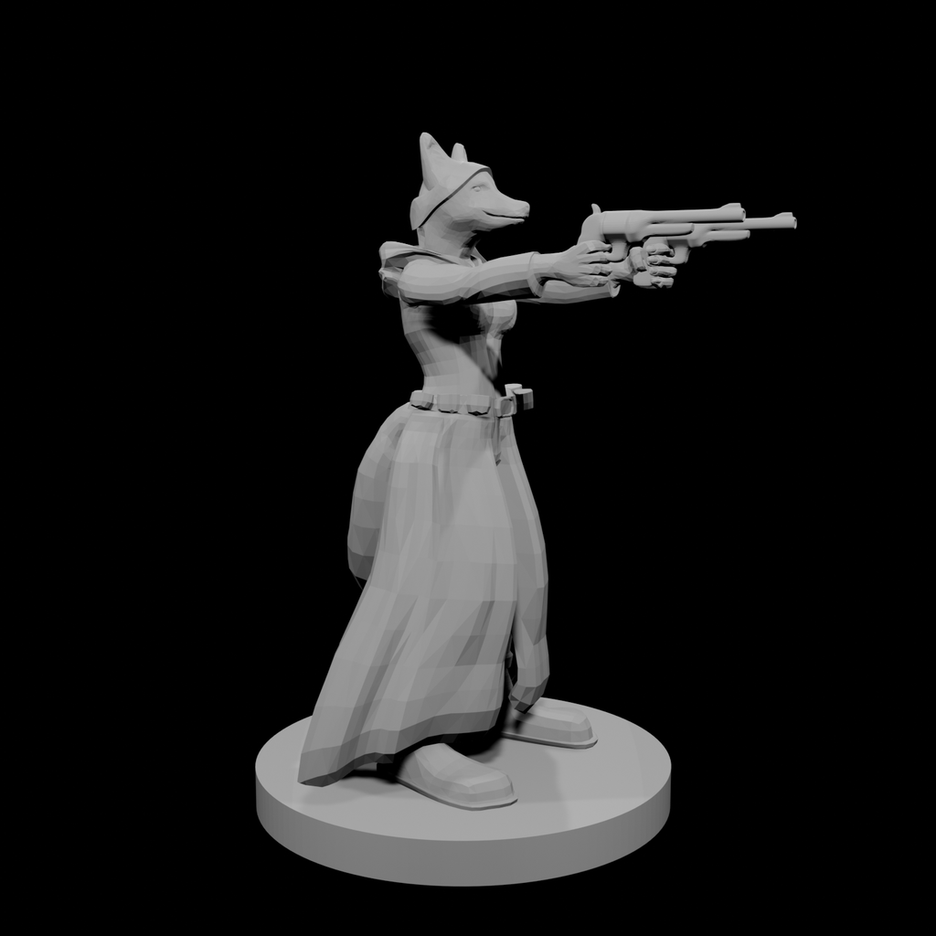 Kitsune Gunslinger two Pistols Female