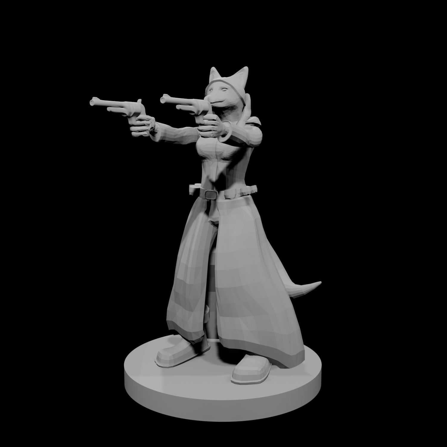 Kitsune Gunslinger two Pistols Female