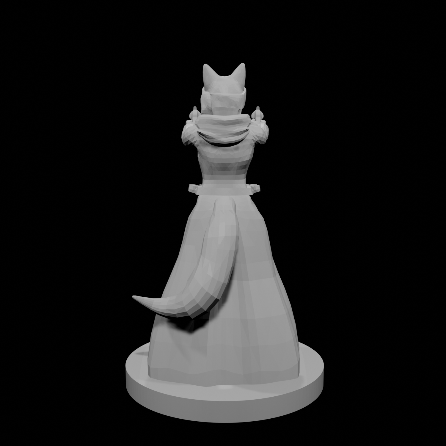 Kitsune flingueuse deux pistolets femme