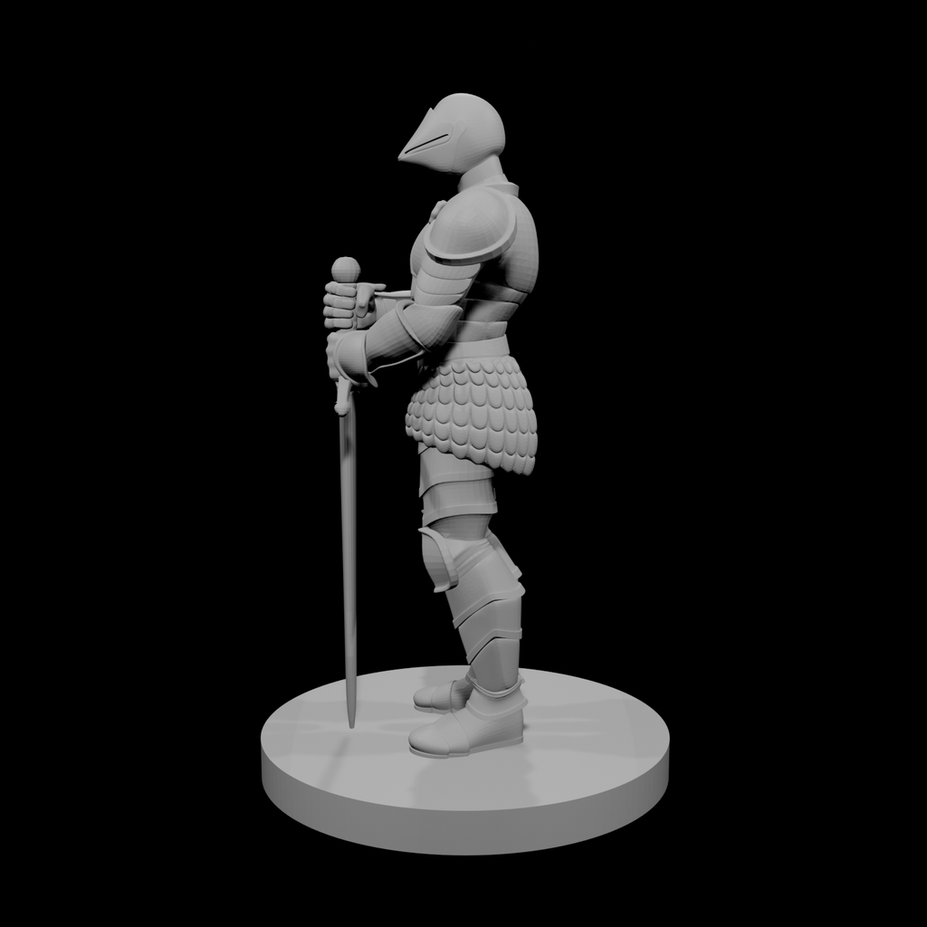 Knight Statue metal