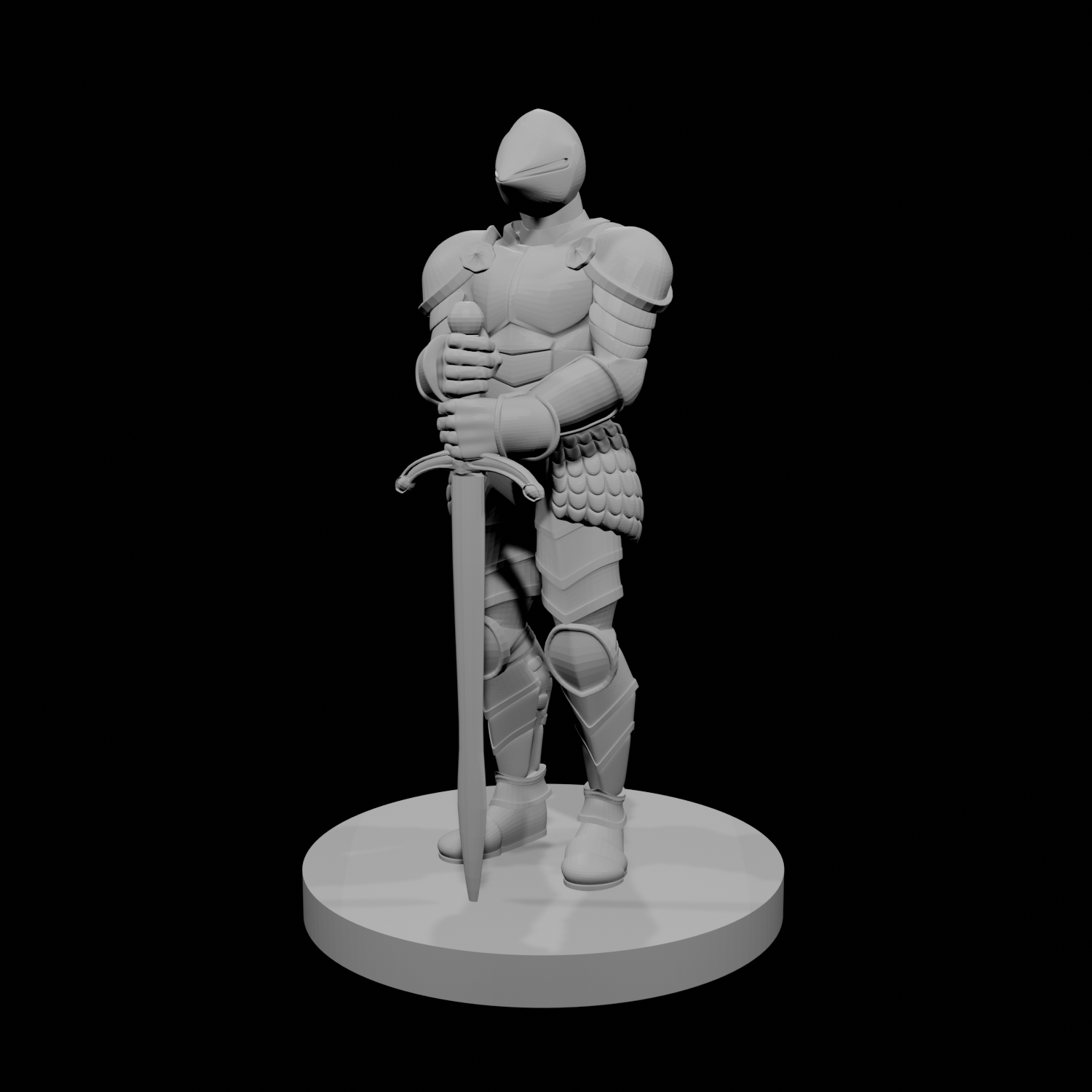 Knight Statue metal