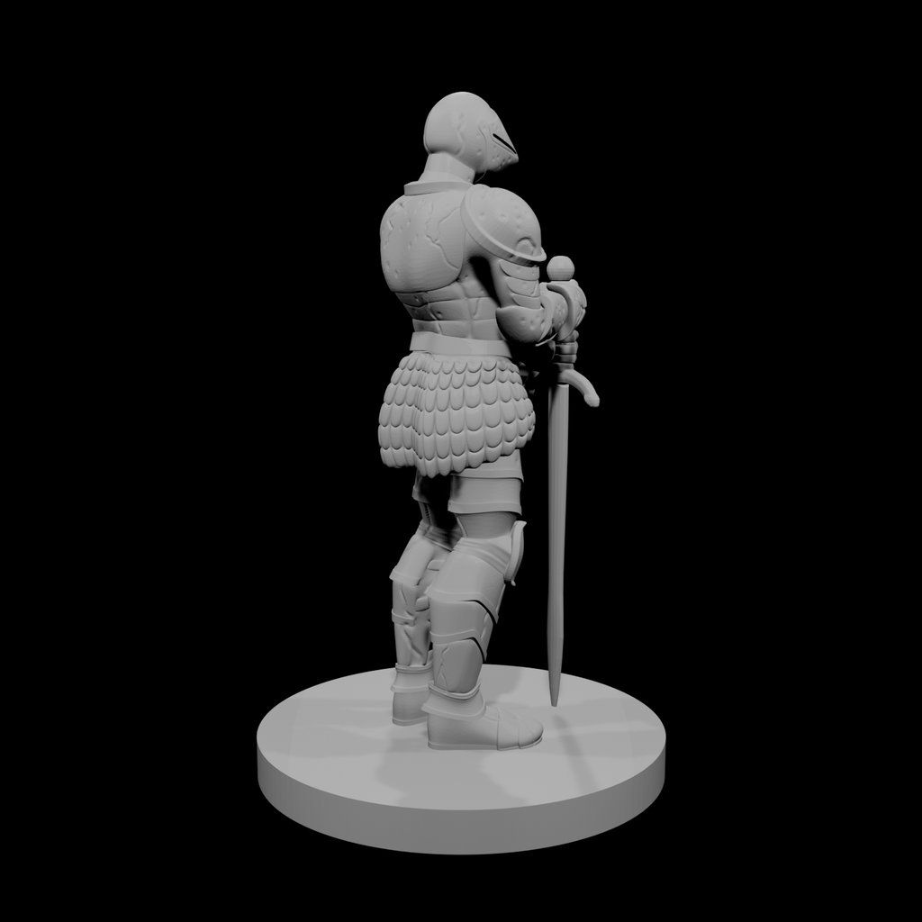 Knight Statue stone