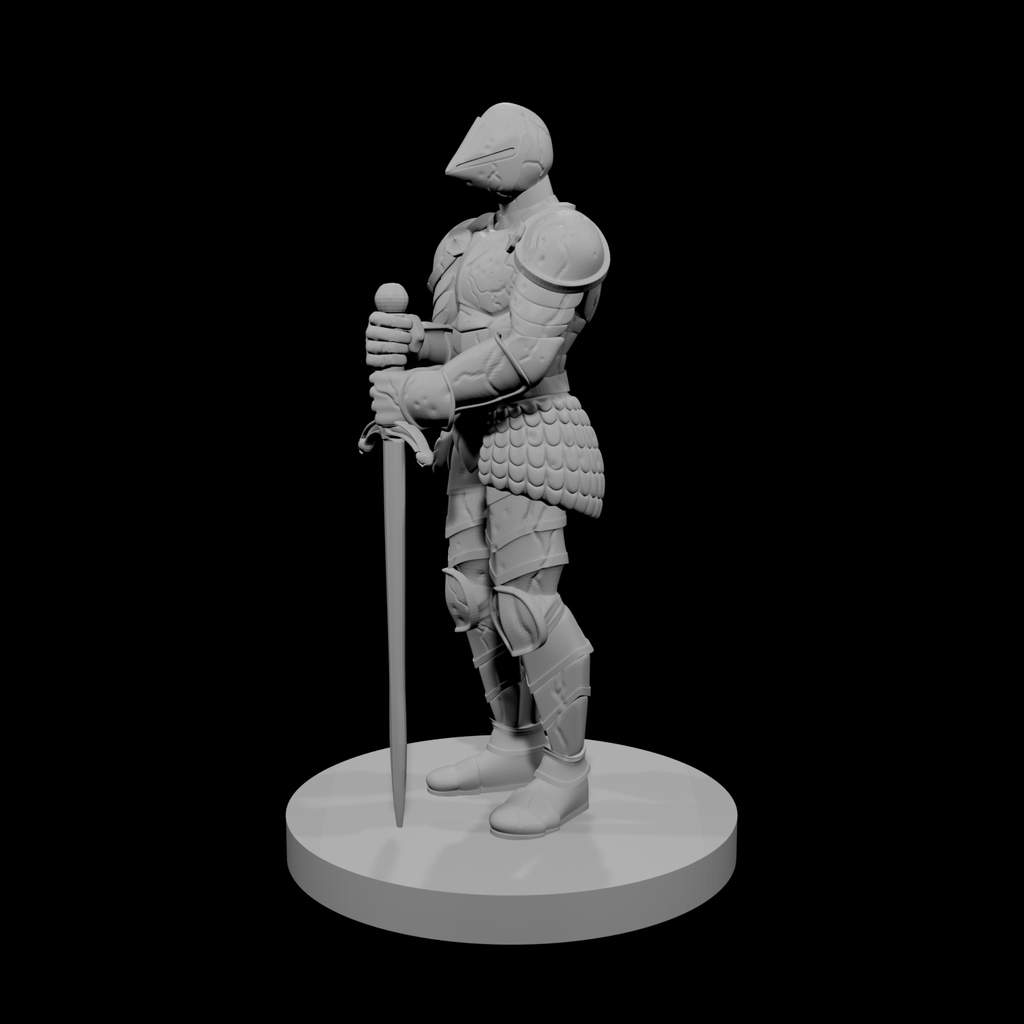 Knight Statue stone