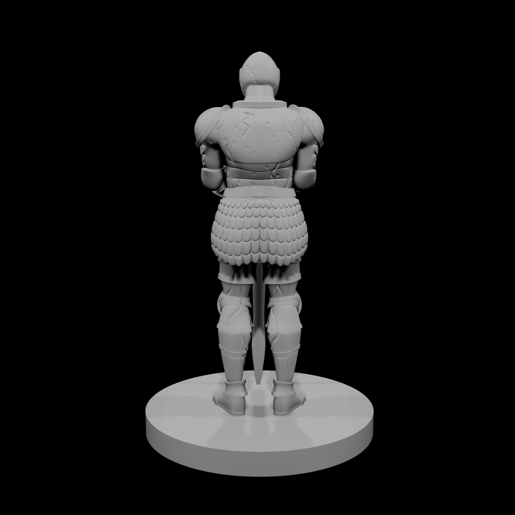 Knight Statue stone