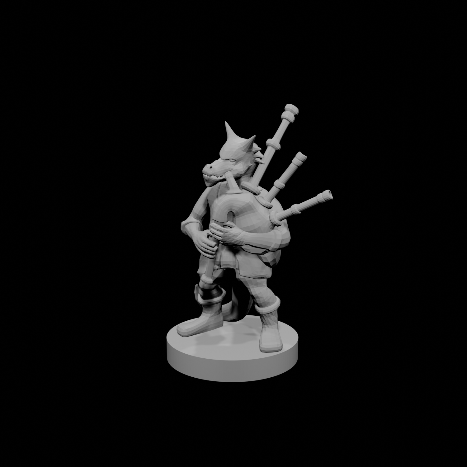 Kobold Bard with Bagpipes
