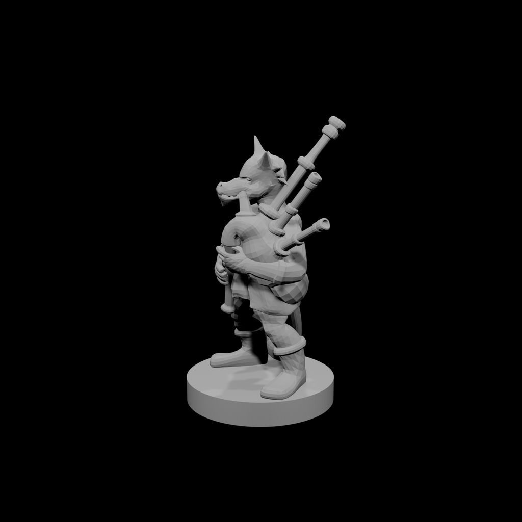 Kobold Bard with Bagpipes
