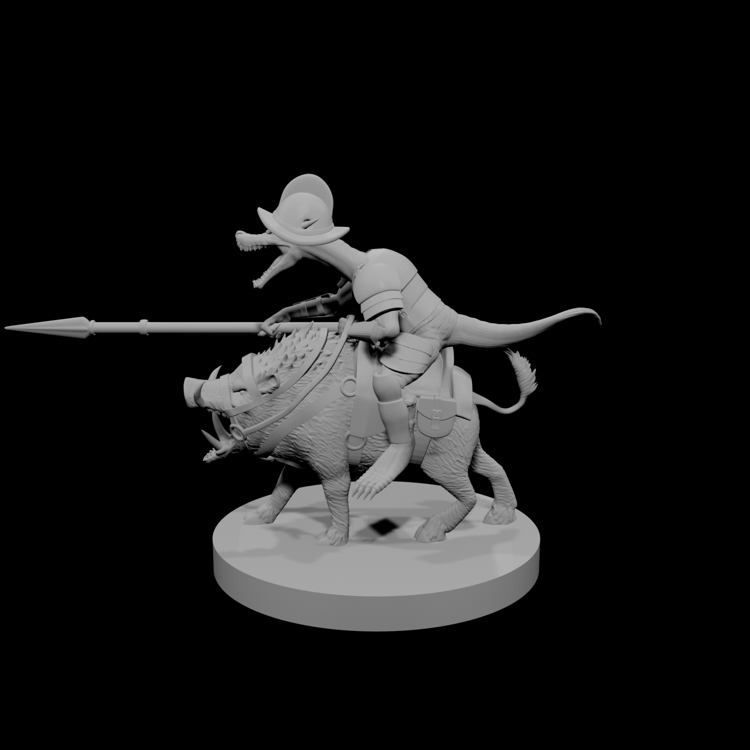 Kobold Paladin on Boar Mount