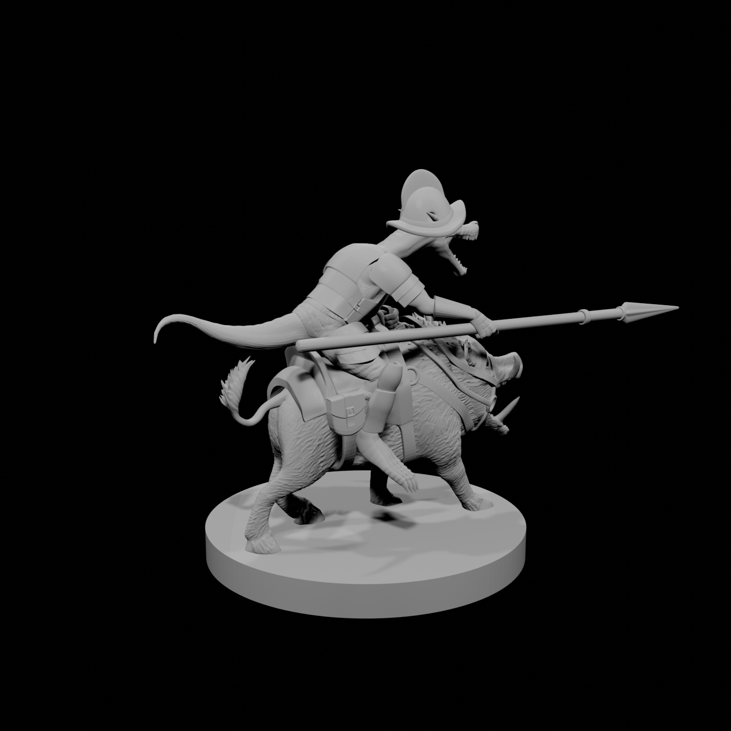 Kobold Paladin on Boar Mount
