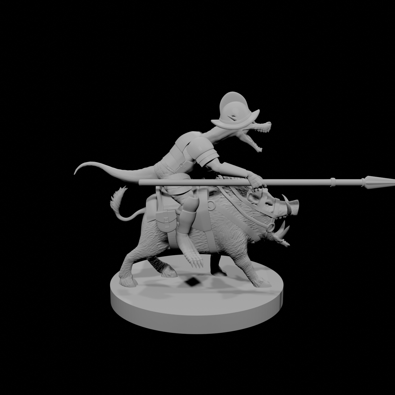 Kobold Paladin on Boar Mount