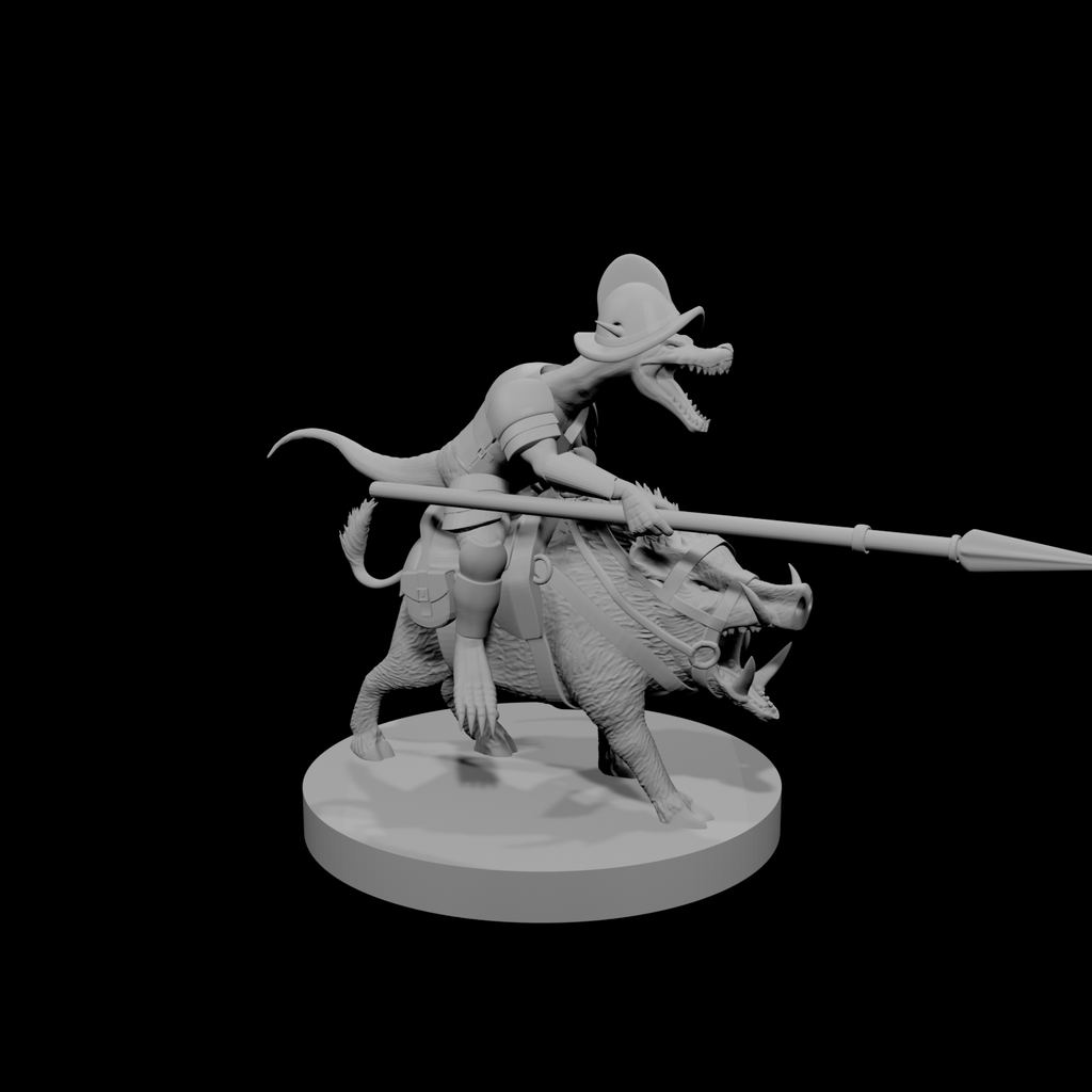 Kobold Paladin on Boar Mount