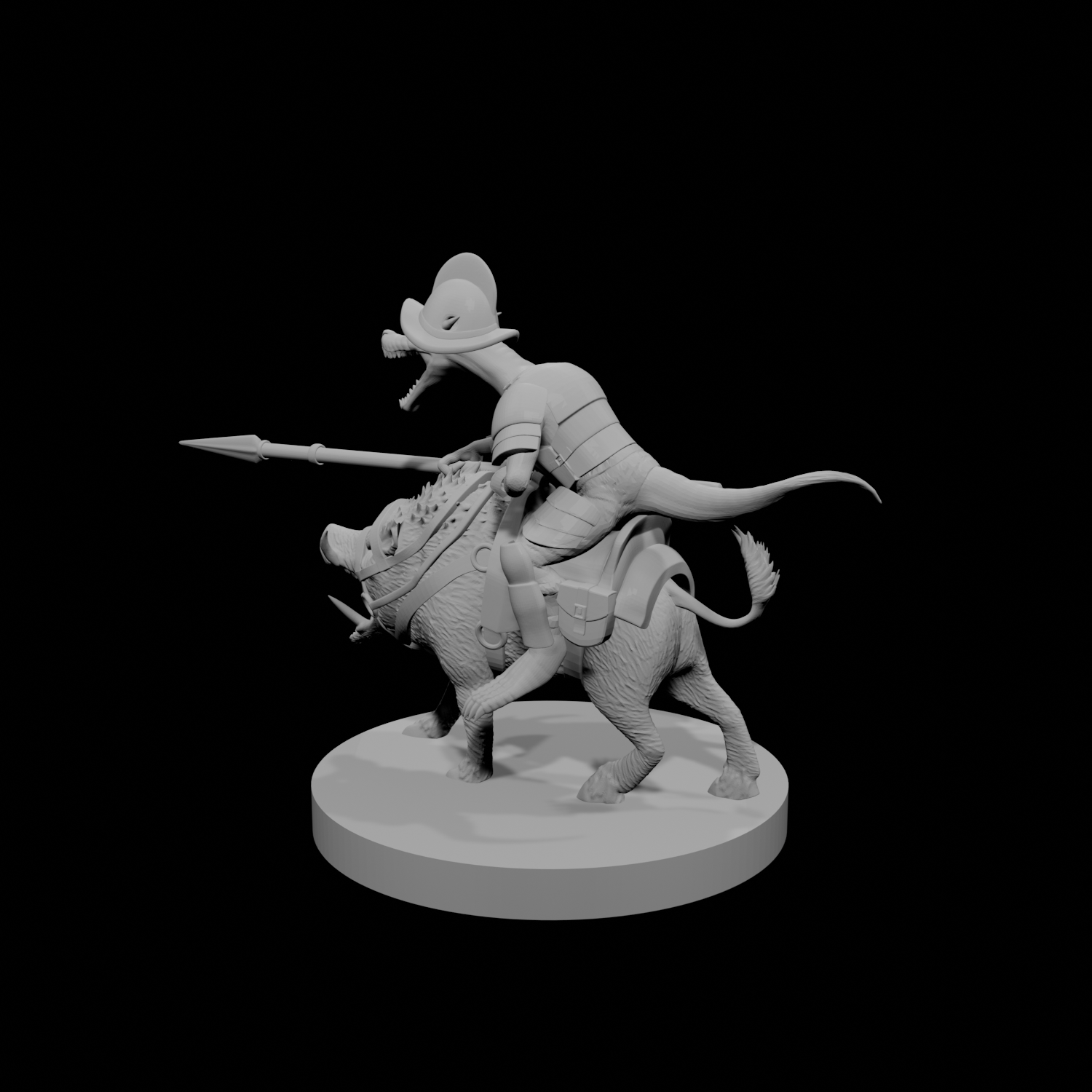 Kobold Paladin on Boar Mount