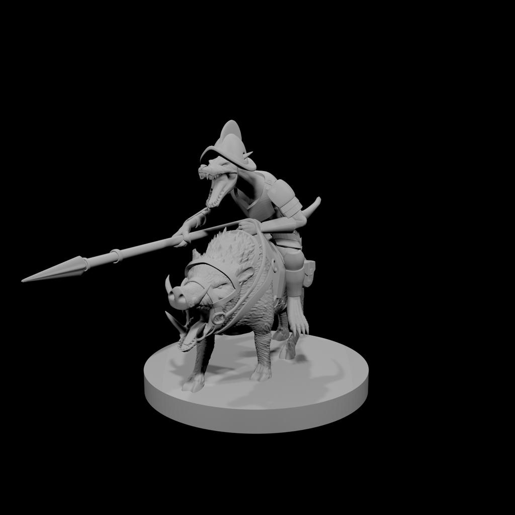 Kobold Paladin on Boar Mount