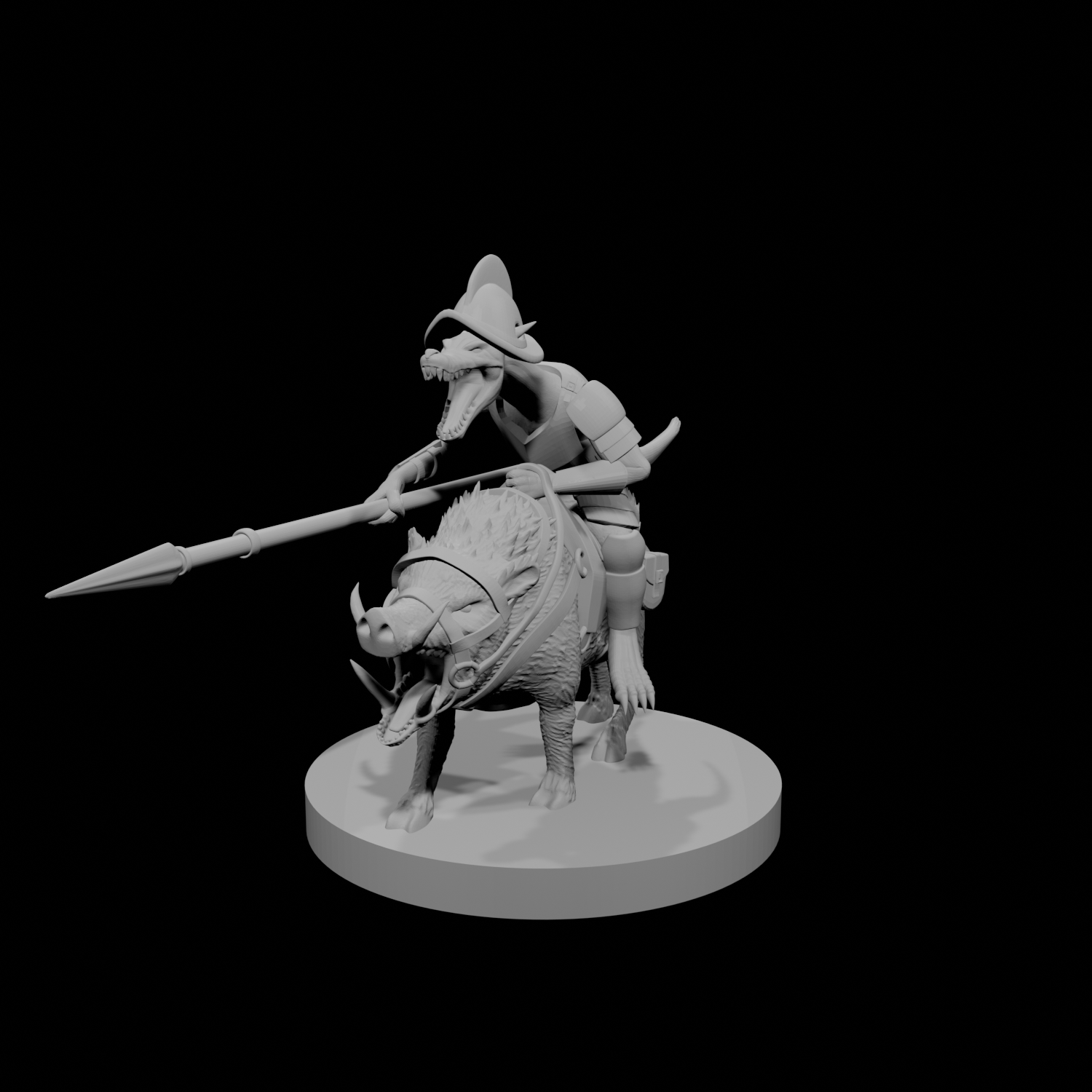 Kobold Paladin on Boar Mount