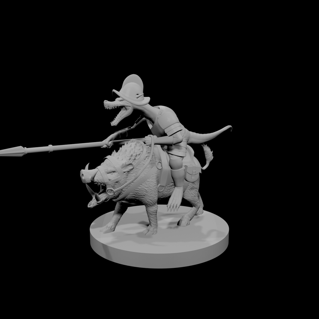 Kobold Paladin on Boar Mount