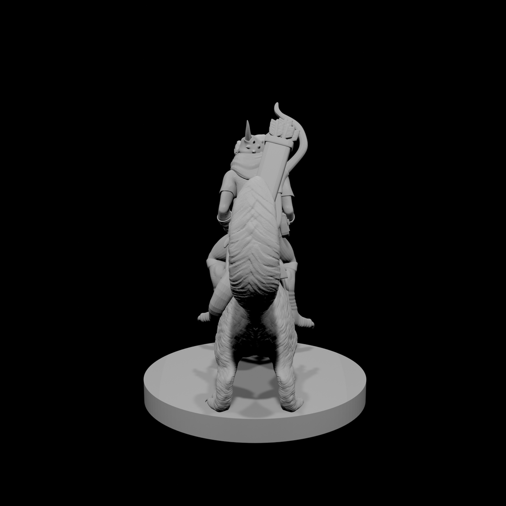 Kobold Ranger on a Dire Weasel