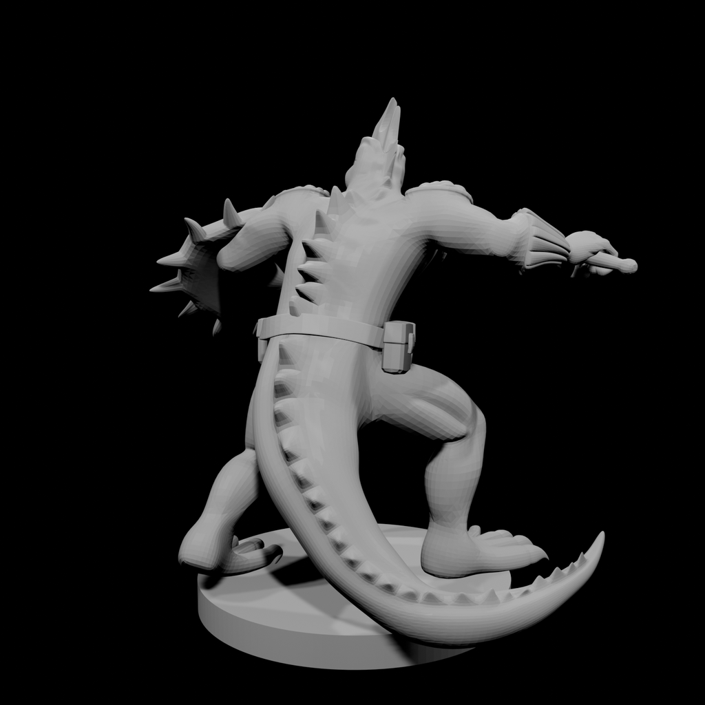 Lizardfolk Fighter with Scimitar and Shield