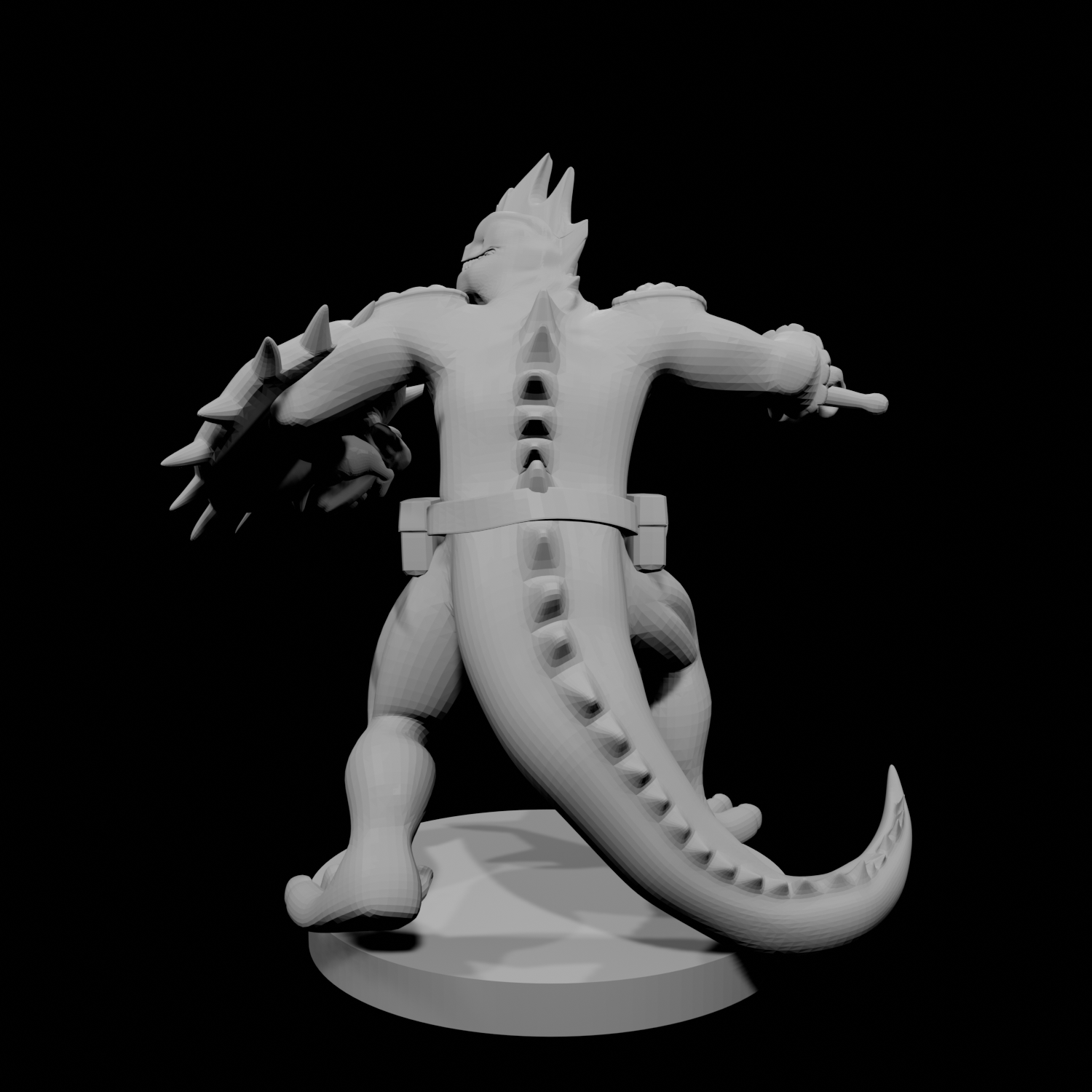 Lizardfolk Fighter with Scimitar and Shield